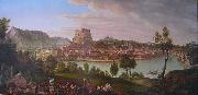 Ansicht von Salzburg vom Burglstein aus, johan